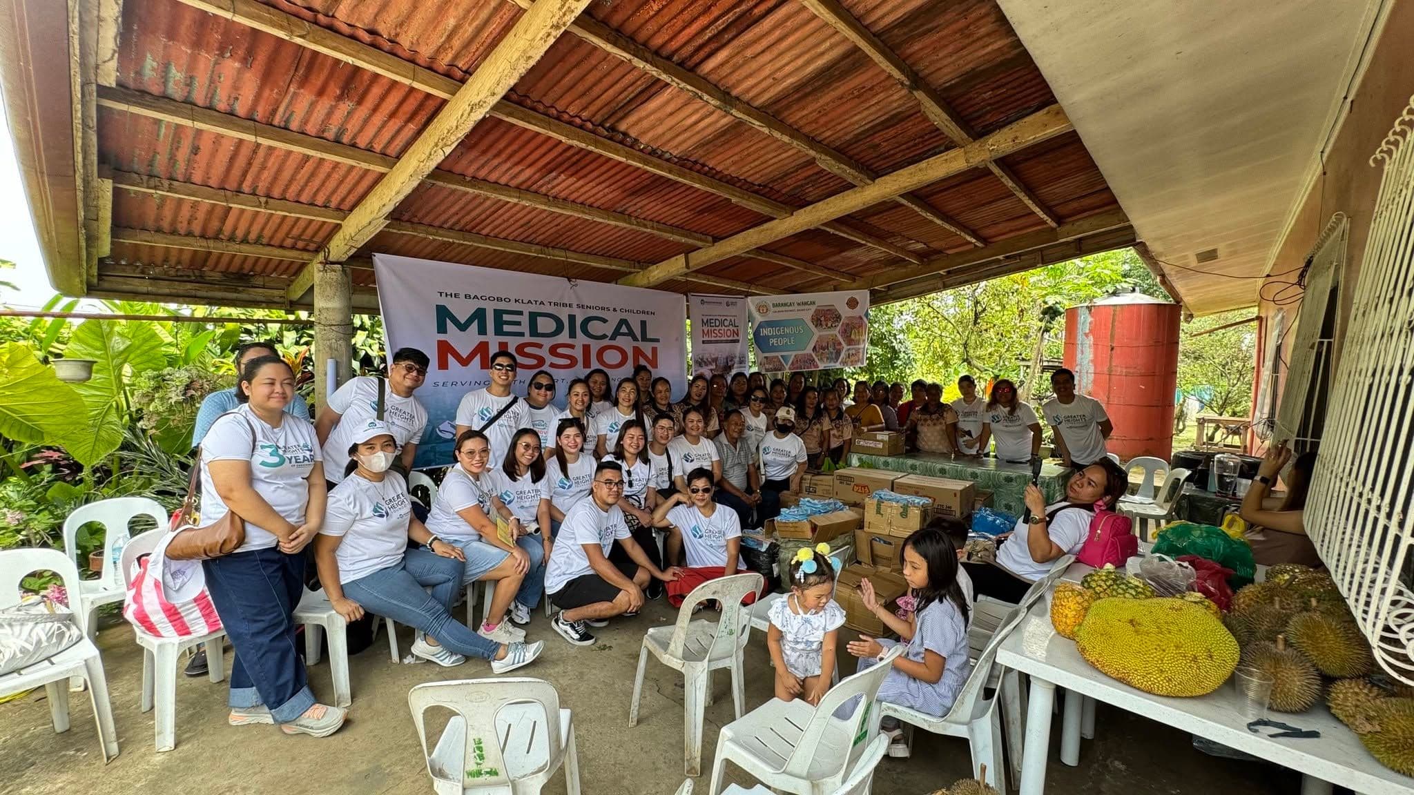 Greater Heights Foundation volunteers at the 2025 Bagobo Klata Tribe medical mission