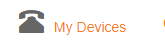 The My Devices menu item in the Mango Voice admin sidebar