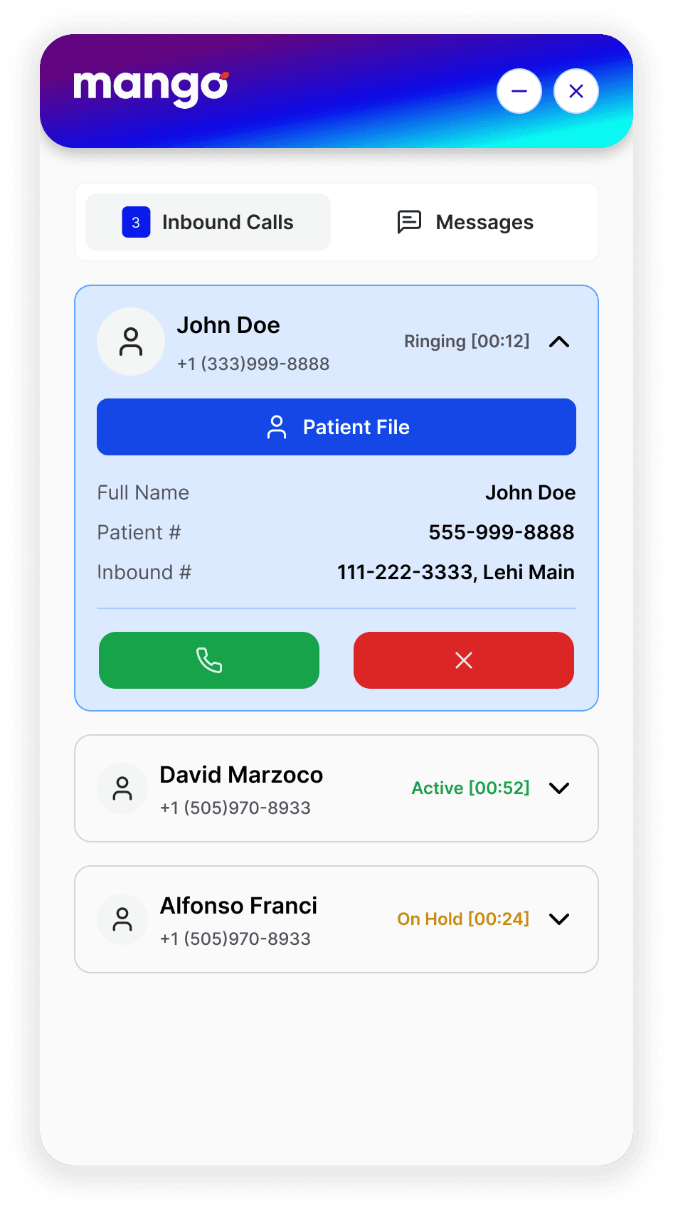 Instant Patient Recognition